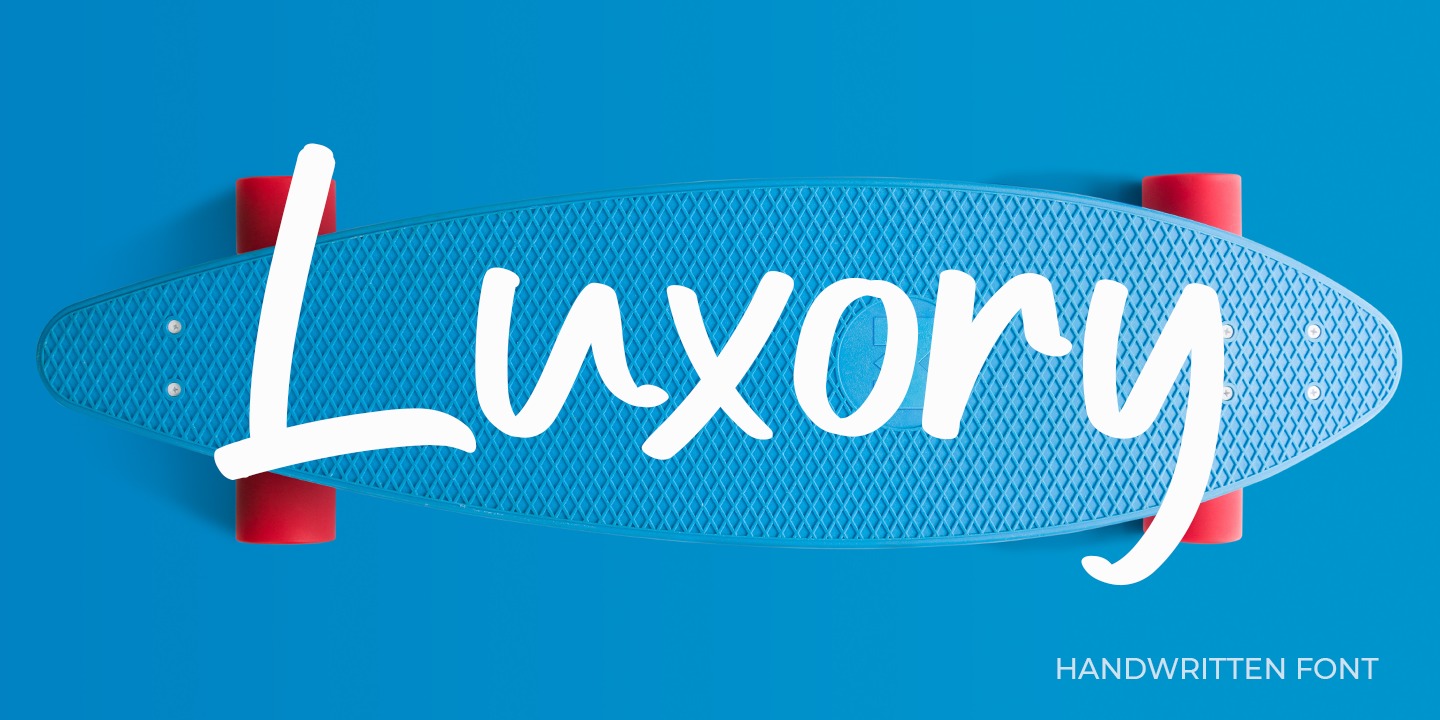 Пример шрифта Luxory